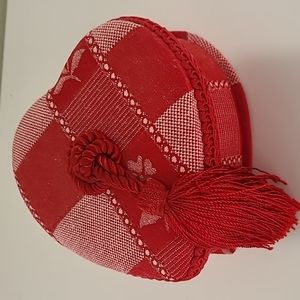 Vintage heart shaped jewelry box